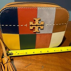Tory Burch all leather camera bag.